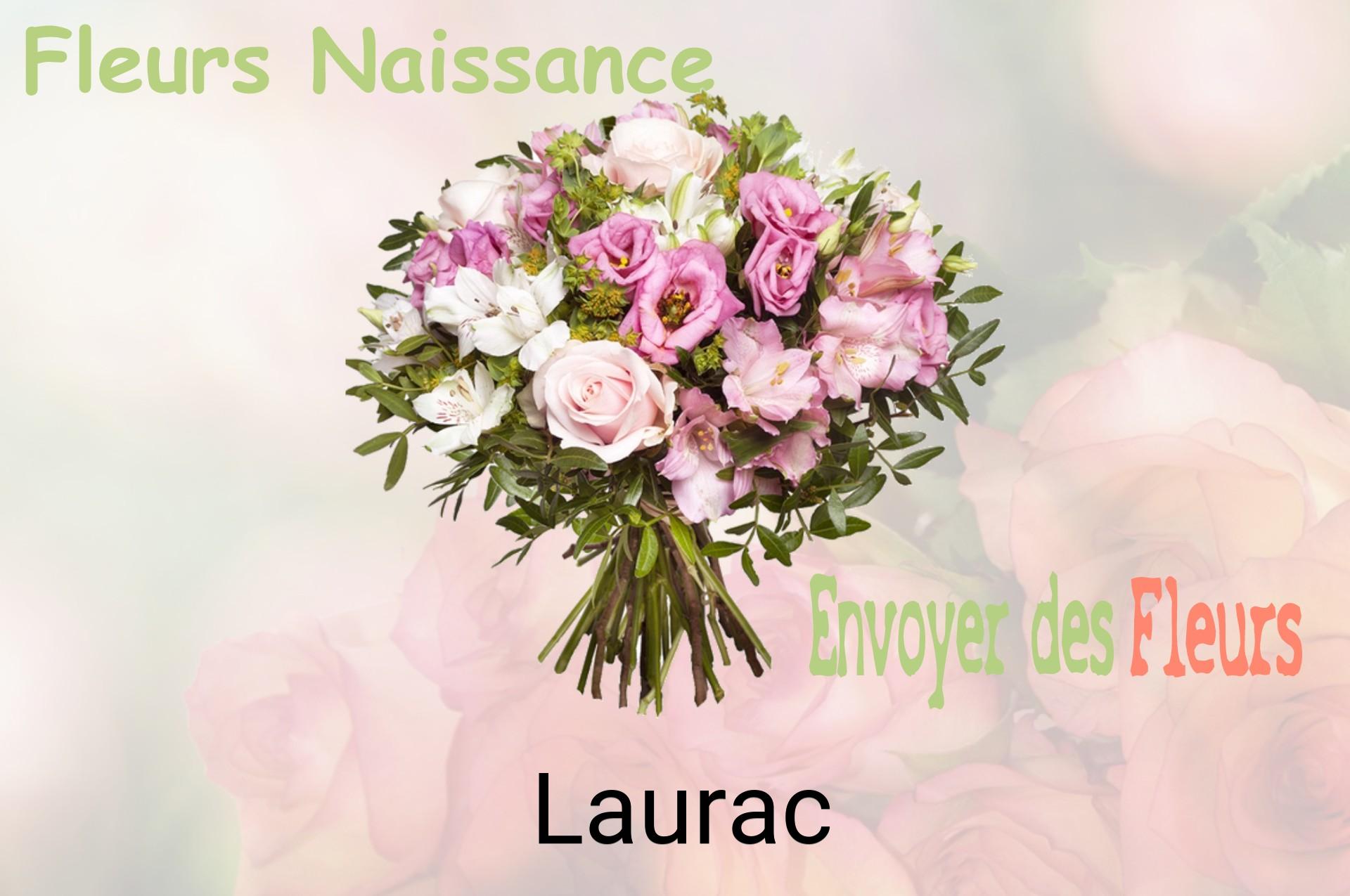 Bouquet de fleurs de naissance livré à Laurac